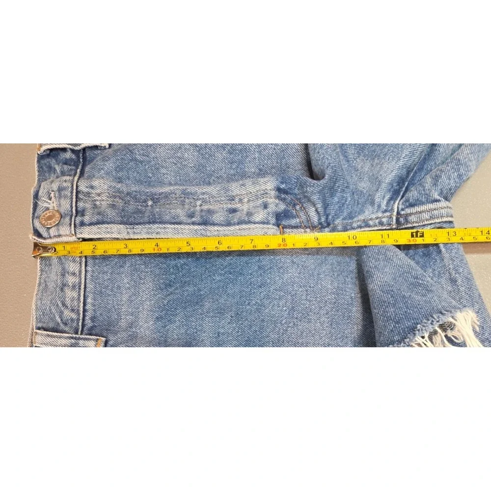 AGOLDE Womens 33 Parker Buttonfly Jean Long Shorts
